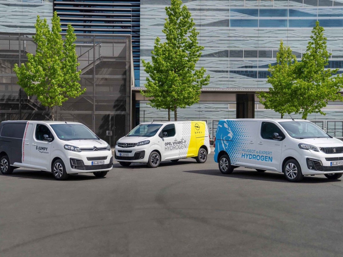 Vans da Stellantis movidas a células de hidrogênio