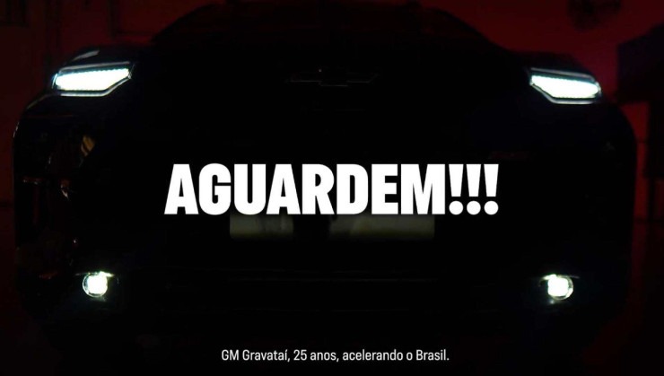 Novo SUV da Chevrolet teve primeiras linhas confirmadas em teaser -  (crédito: Reprodução/Chevrolet)