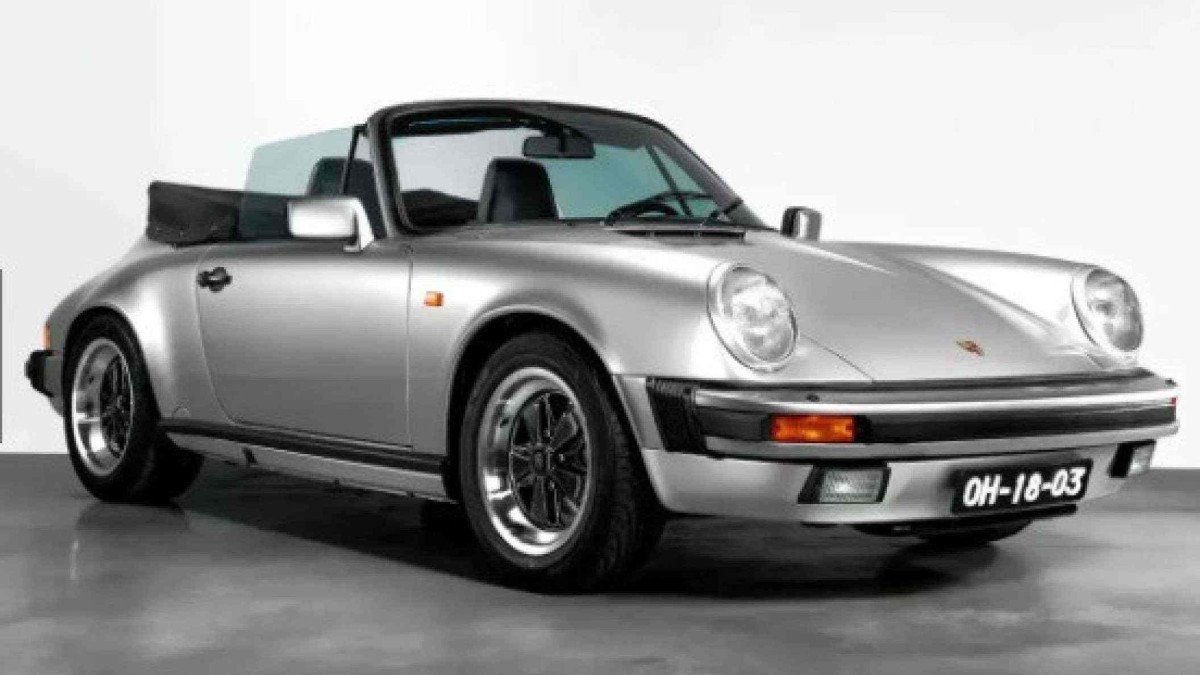 Porsche 911 Cabriolet de Senna vai a leilão