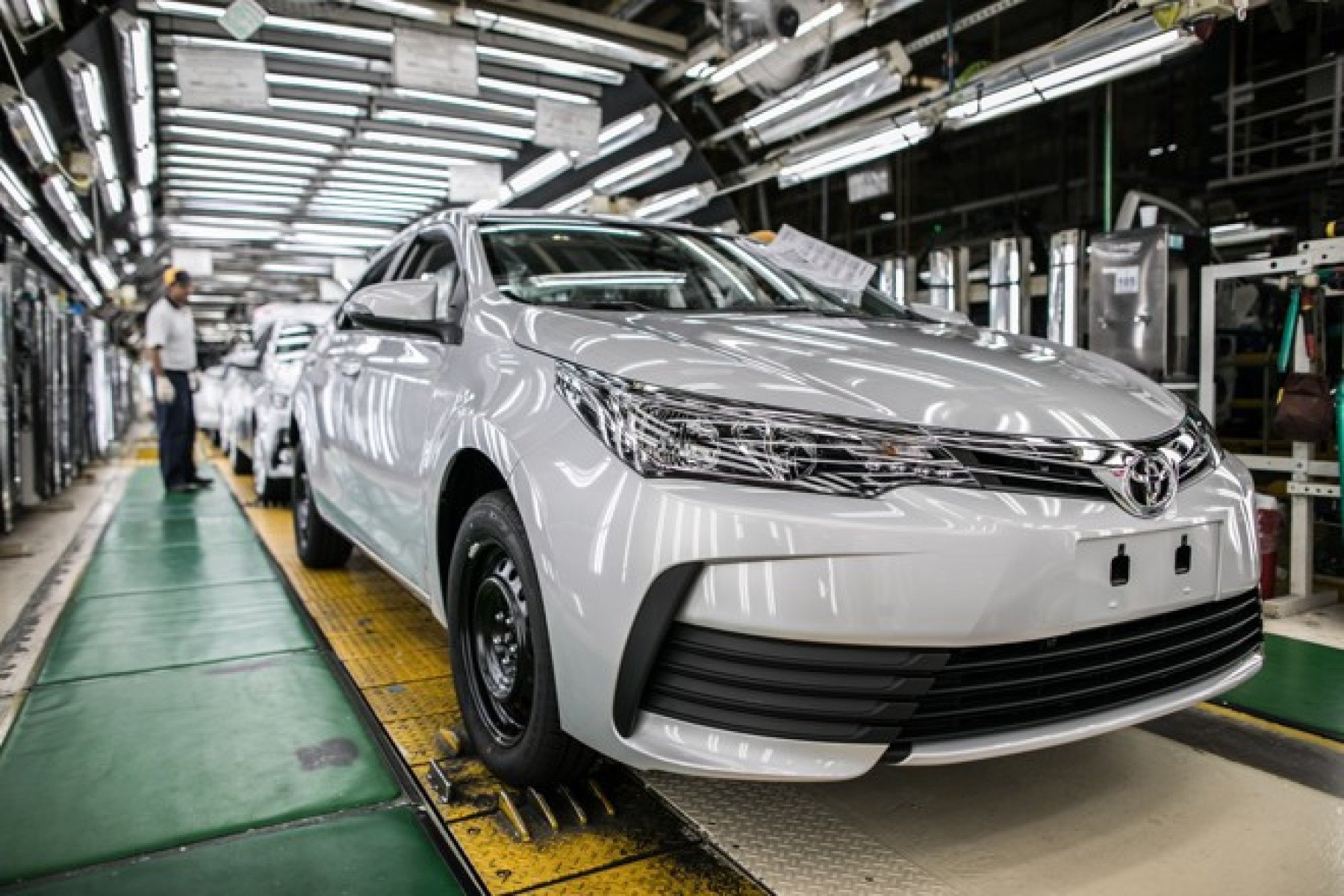 Toyota Corolla na linha de produção