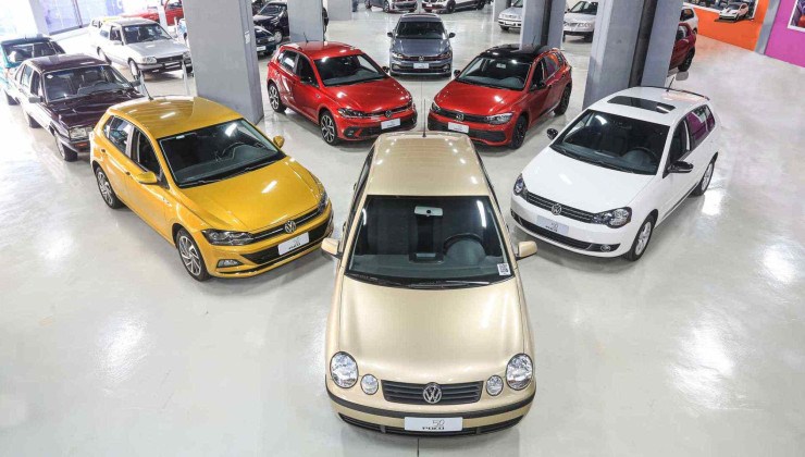 Polo Classic argentino de 1997 até o atual Polo GTS 2024 -  (crédito: Divulgação/Volkswagen)