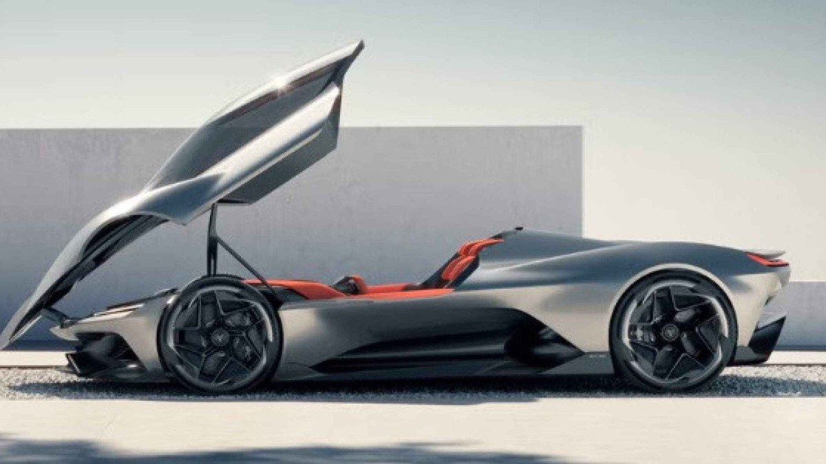 O Corvette CX elétrico tem um teto retrátil estilo jato de caça