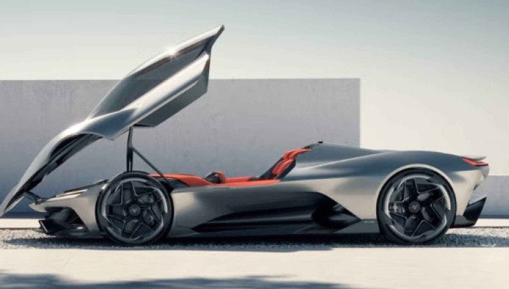 O Corvette CX elétrico tem um teto retrátil estilo jato de caça -  (crédito: Divulgação/Chevrolet)