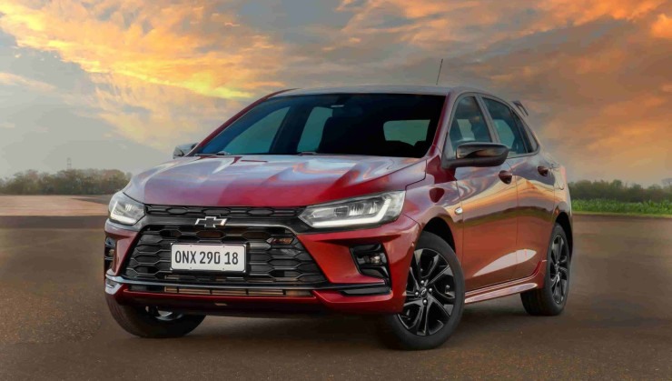 Chevrolet Onix 2026 ganhou novo visual e perdeu potência, mas segue uma boa opção no mercado -  (crédito: Divulgação/GM)