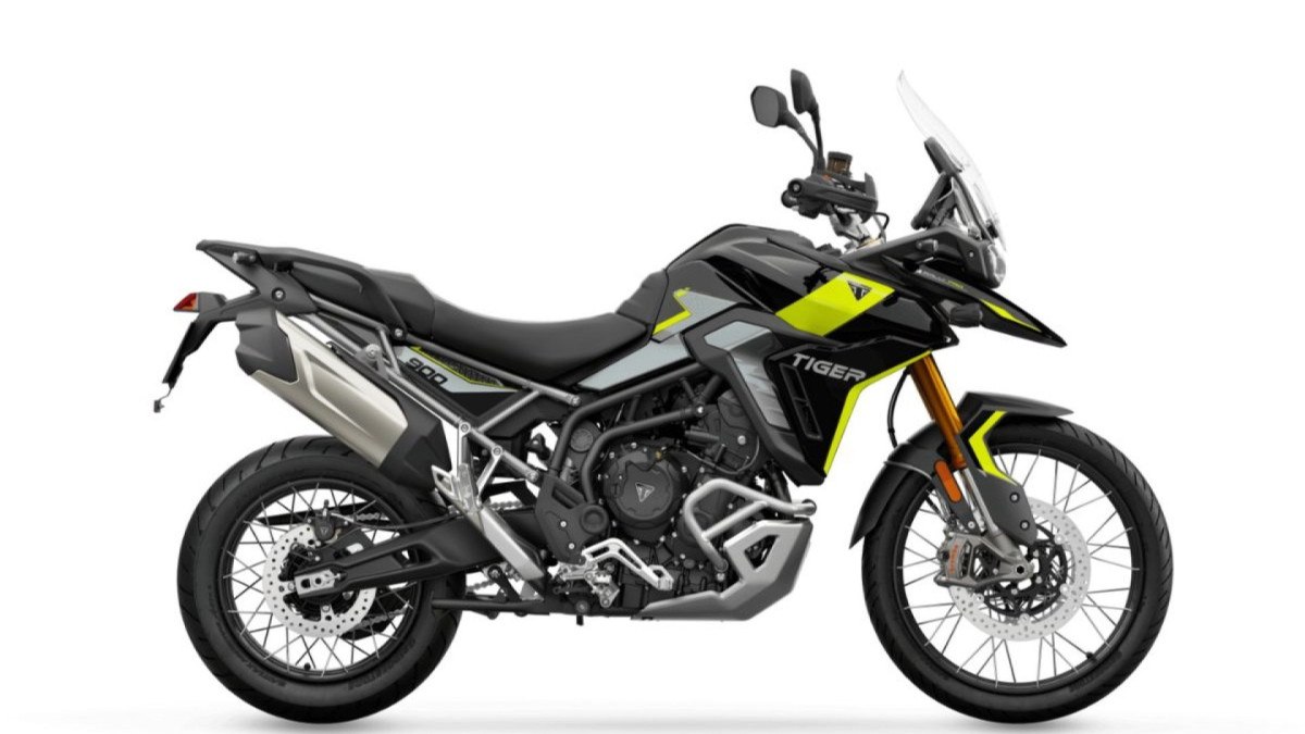 Triumph Tiger 900 na cor amarela