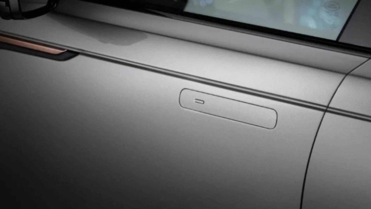 Maçaneta retrátil em carro elétrico chinês