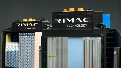 Rimac mostra baterias que recarregam em menos de 10 minutos