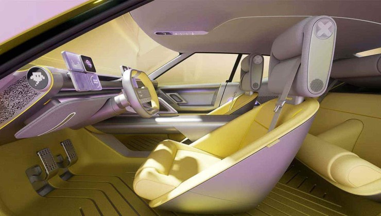 Interior do Hyundai Concept Three aposta em cores vibrantes e design diferenciado
