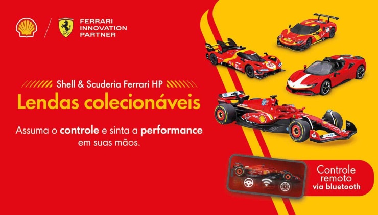 Miniaturas da Ferrari estarão disponíveis em todo o país a partir do dia 1º de outubro -  (crédito: Divulgação)
