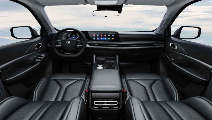 Interior da Changan Hunter, que traz uma ideia de como será o interior da Dakota