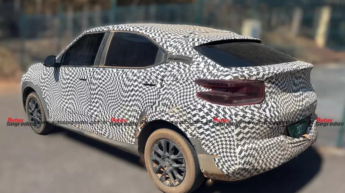 Citroën Basalt completamente camuflado esconde motorização híbrida