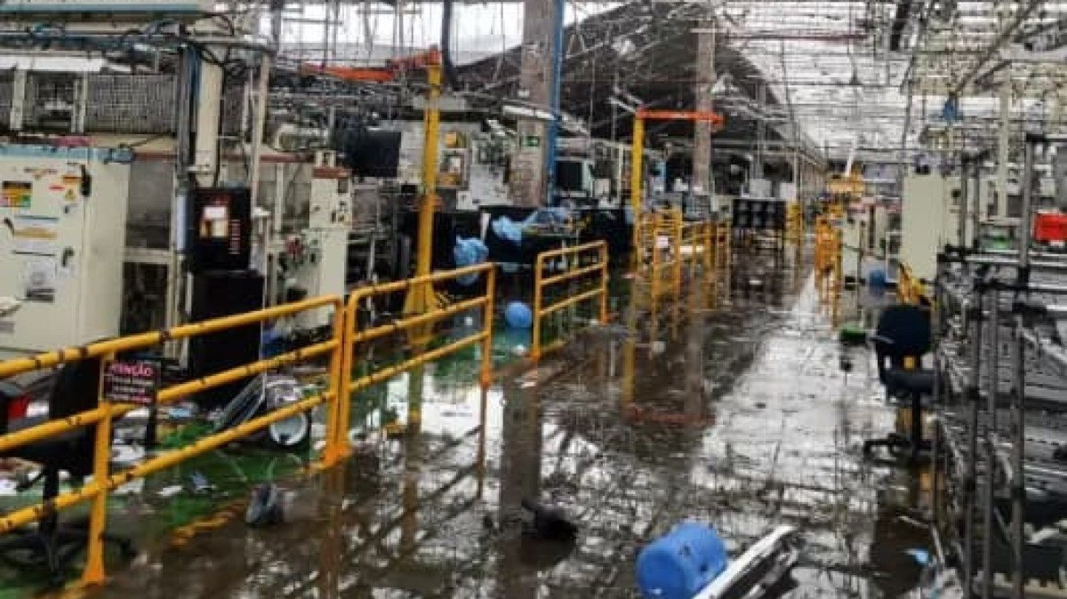 Interior da fábrica da Toyota em Porto Feliz (SP)