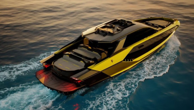 De acordo com a própria Lamborghini, a embarcação terá capacidade para até 9 pessoas