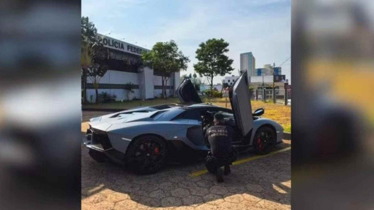 A Polícia Federal apreendeu a Lamborghini Aventador LP 780-4 Ultimae