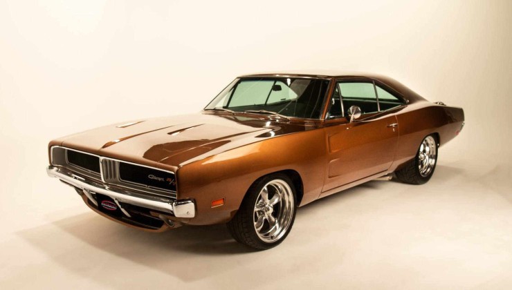 Dodge Charger 1969, no estilo restomod, apelidado inclusive de Hellcat