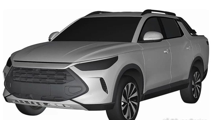 BYD deseja atacar mais um segmento no mercado brasileiro com picape intermediária -  (crédito: Reprodução/SugarDesign)
