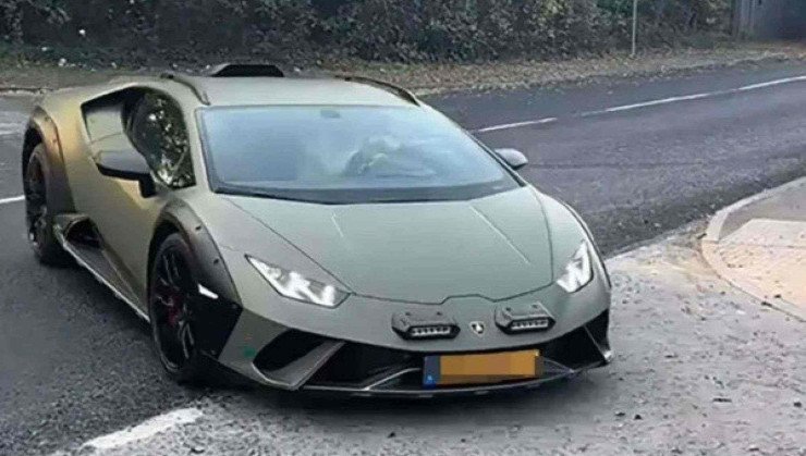 Lamborghini Huracán Sterrato de Haaland -  (crédito: Reprodução/X)