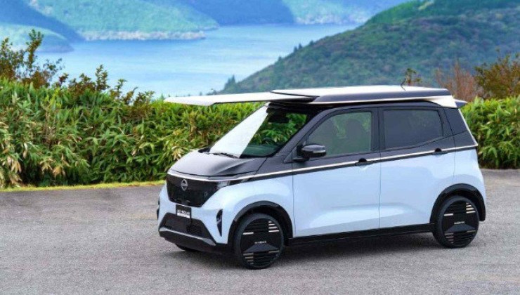 Nissan apresentou seu novo painel solar para carros elétricos -  (crédito: Divulgação/Nissan)