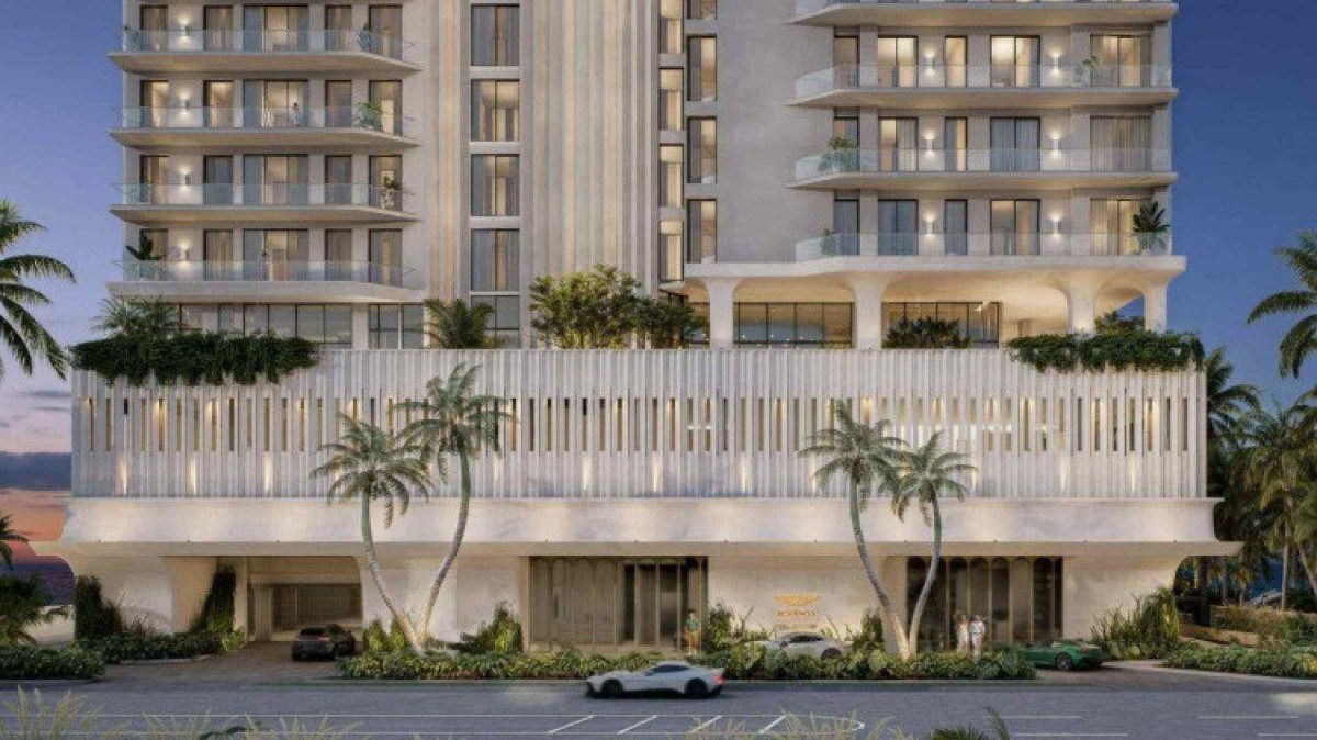 Proje&ccedil;&atilde;o de pr&eacute;dio da Aston Martin na Fl&oacute;rida