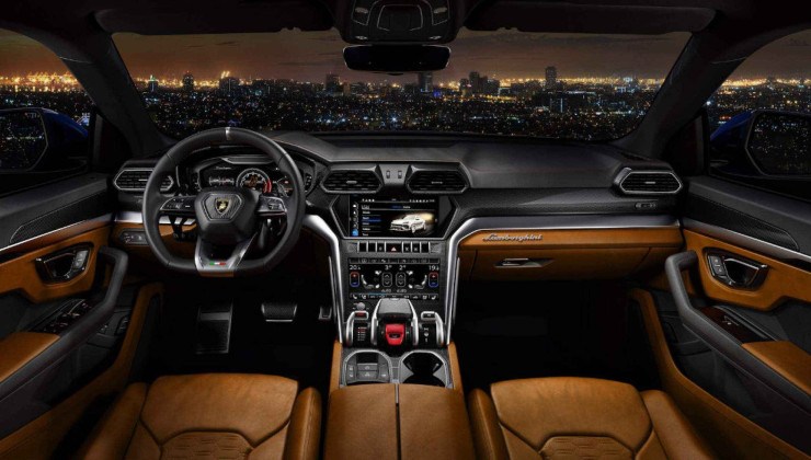 Interior da Lamborghini Urus
