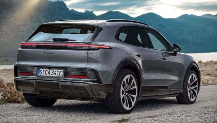 Traseira do Porsche Cayenne 100% elétrico -  (crédito: Divulgação/Porsche)