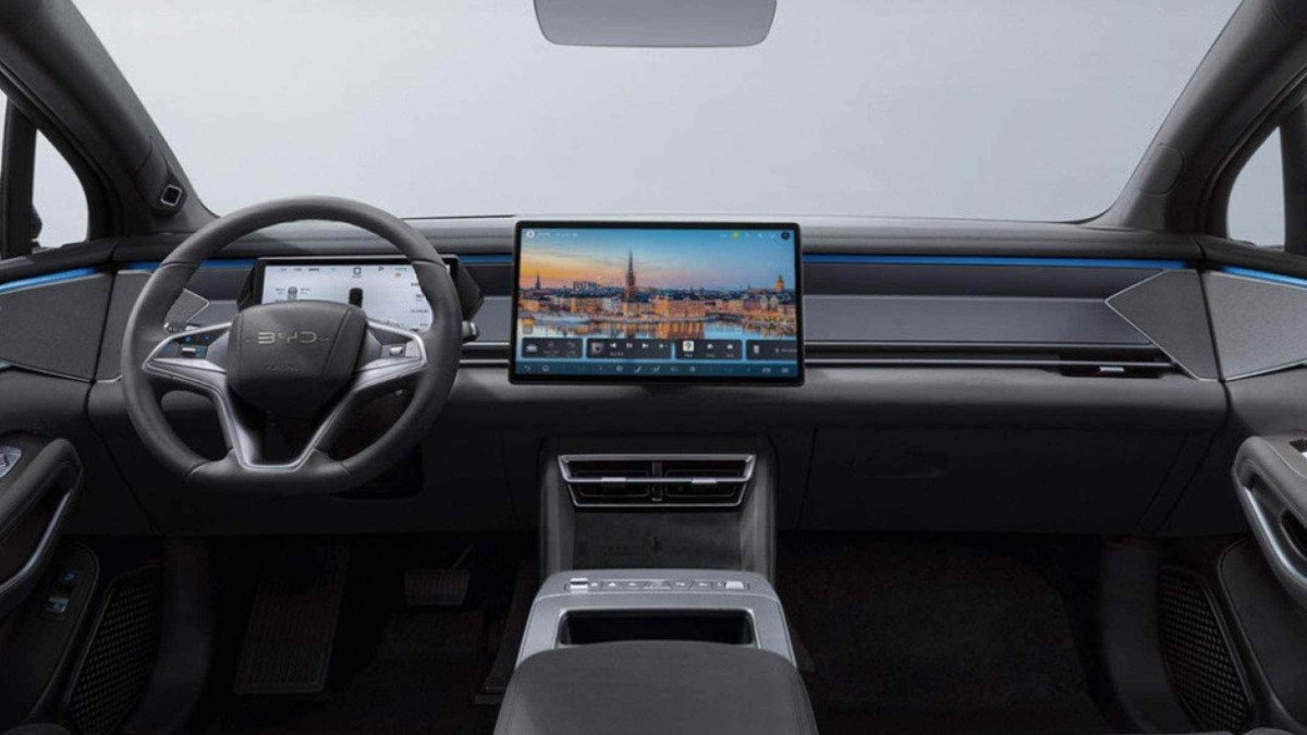 Interior do BYD Atto 8 