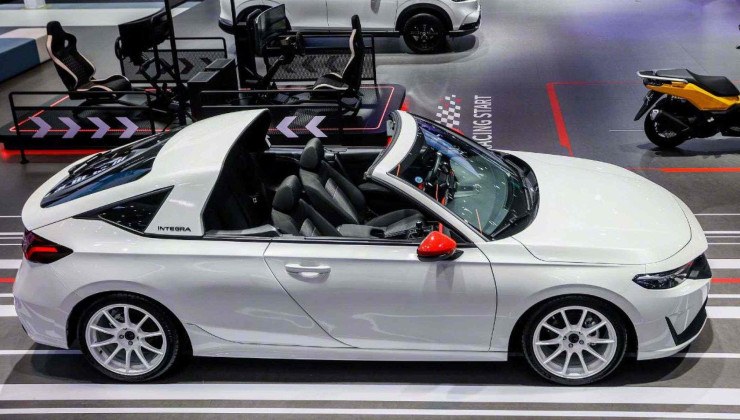 Honda Integra Targa foi a grande surpresa da GAC-Honda para o Salão de Guangzhou -  (crédito: Reprodução/Twitter/TychodeFeijter)