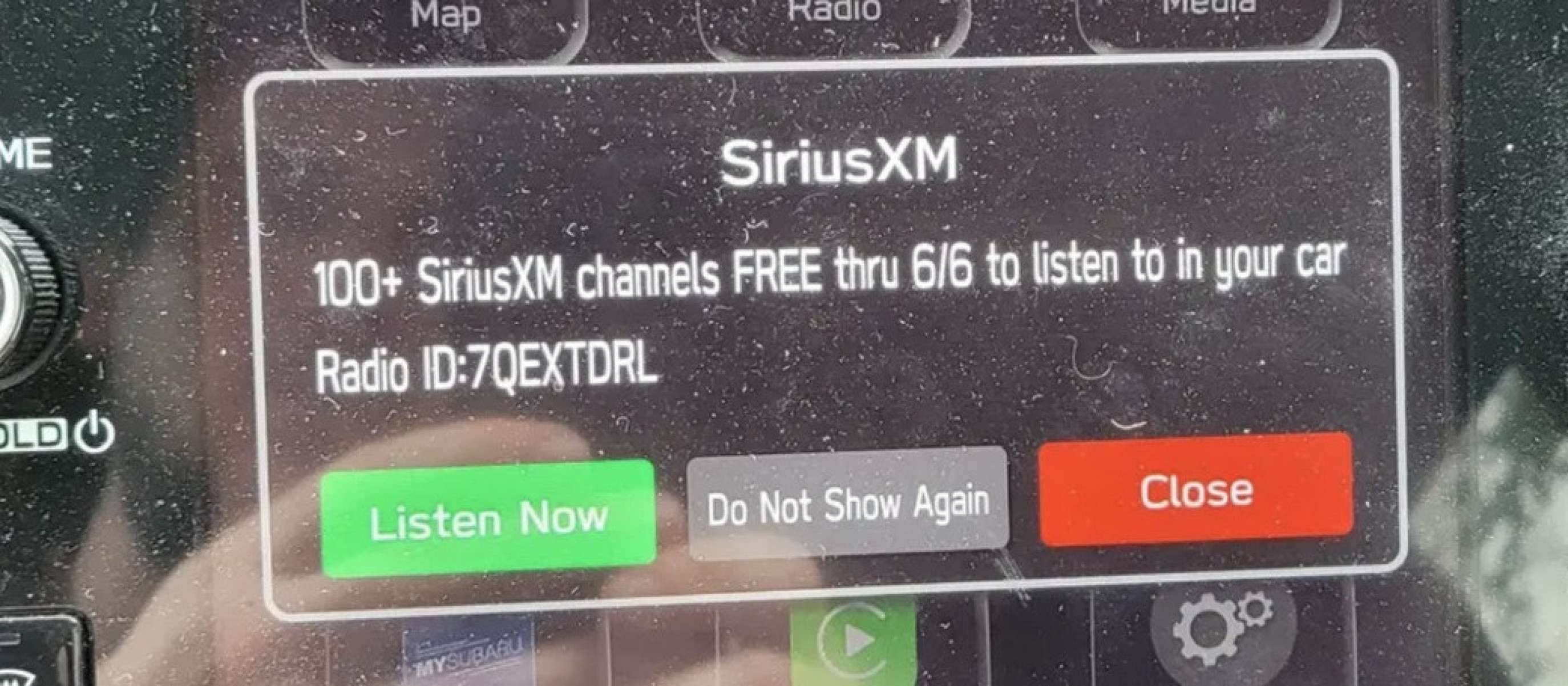 An&Atilde;&ordm;ncio em central multim&Atilde;&shy;dia de carro da Subaru