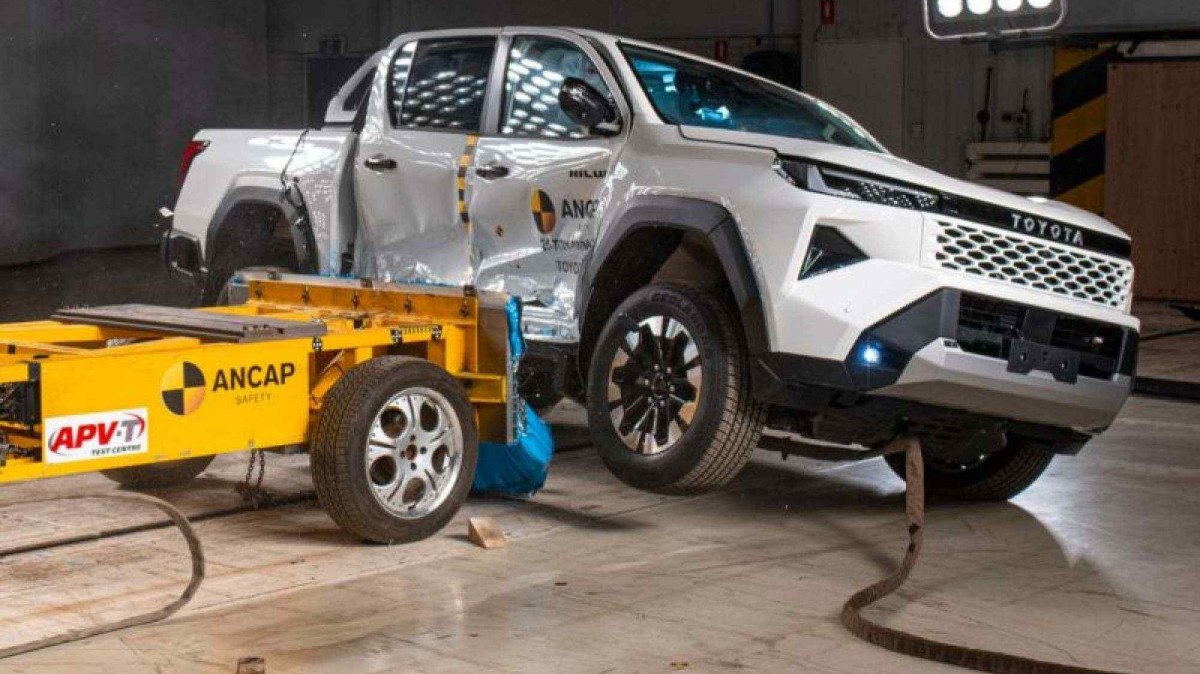 Toyota Hilux recebe nota máxima em segurança para adultos, crianças e pedestres