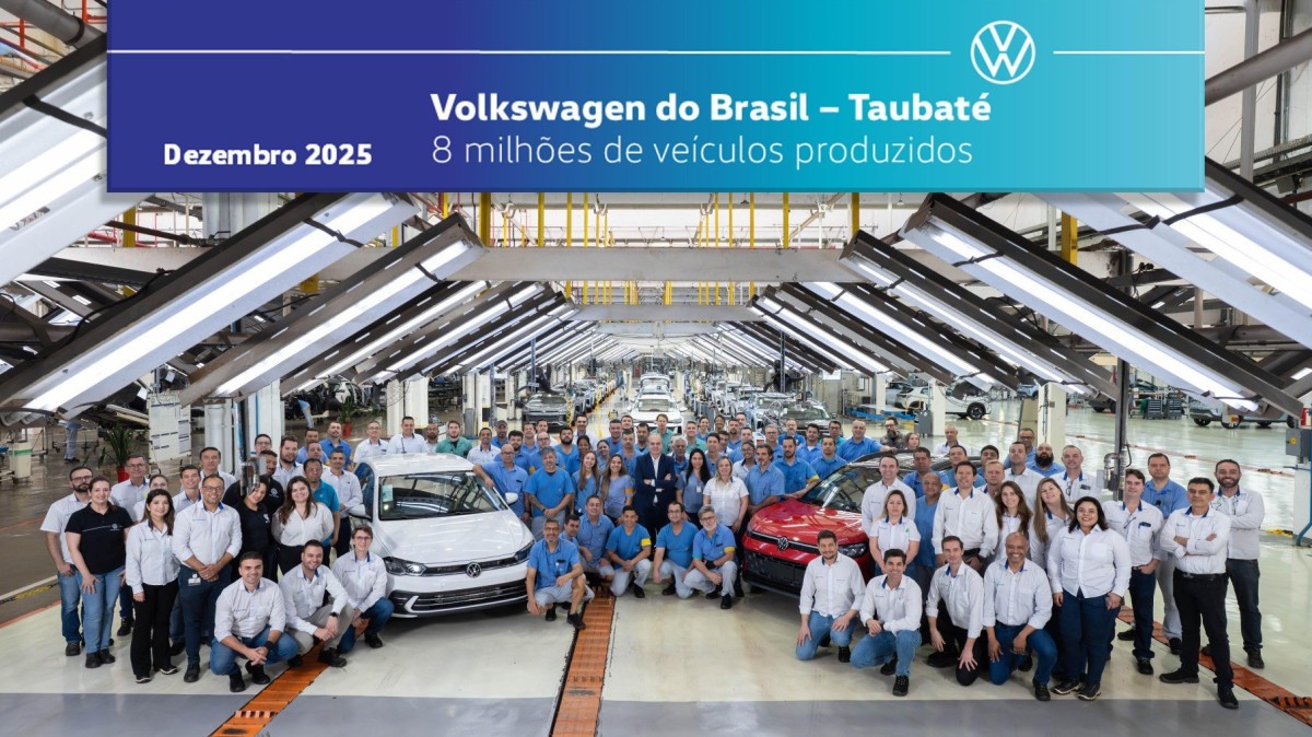 Volkswagen de Taubaté atinge 8 milhões de veículos produzidos