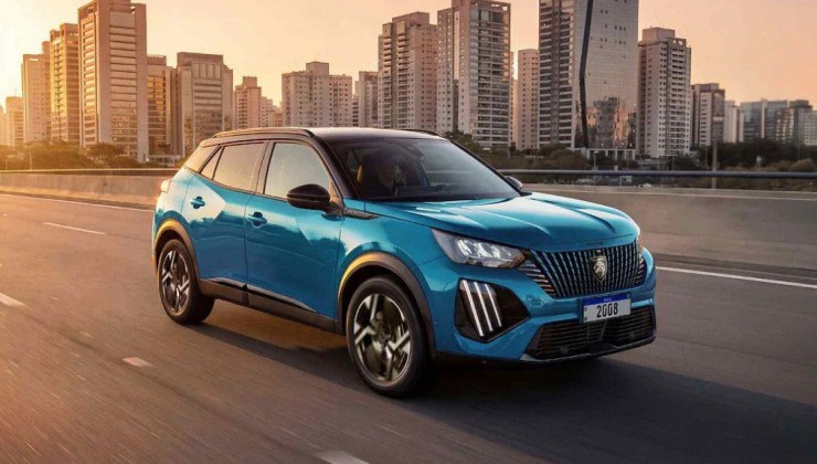 Peugeot 208 e 2008 na cor Azul Obsession