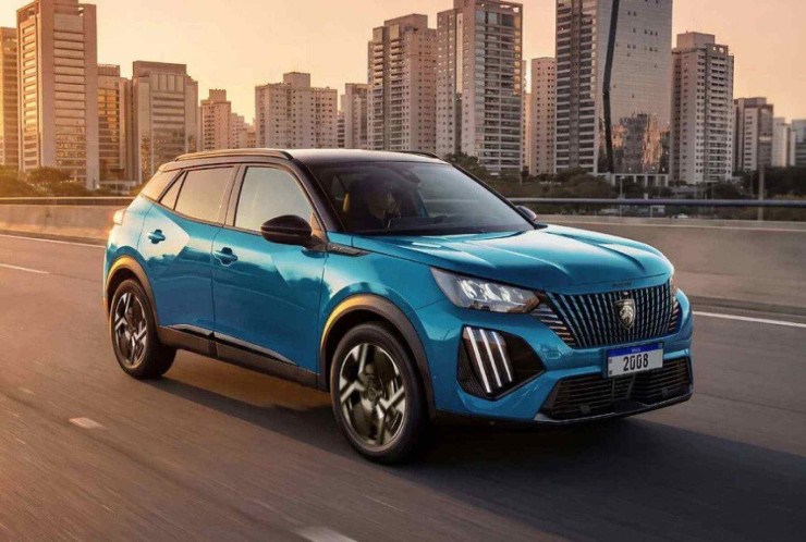 Peugeot 208 e 2008 na cor Azul Obsession