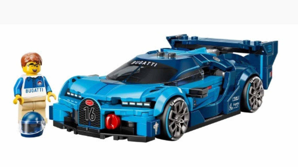 Bugatti VGT miniatura na cor azul