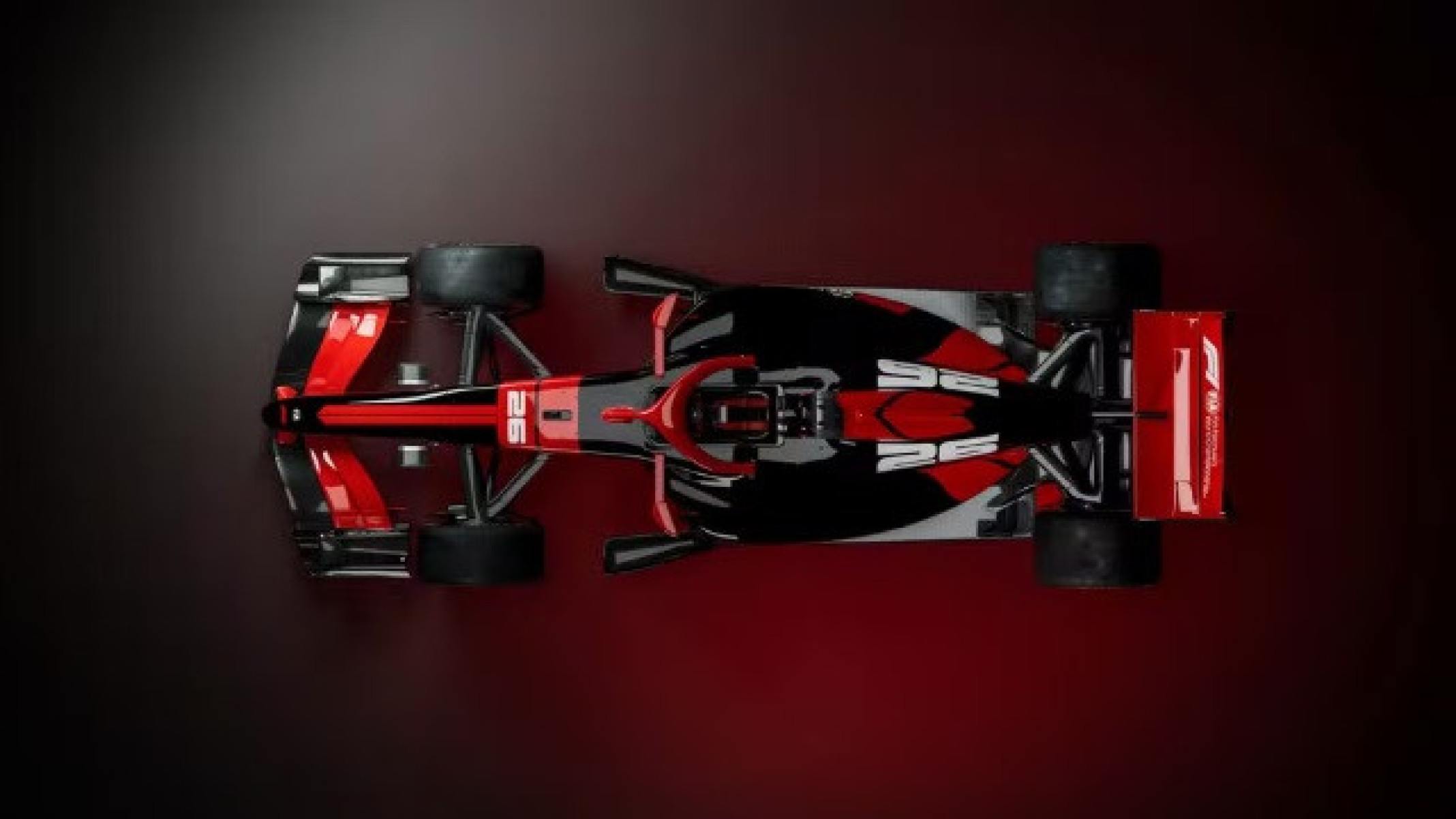 SF-26, carro da Ferrari, visto de cima