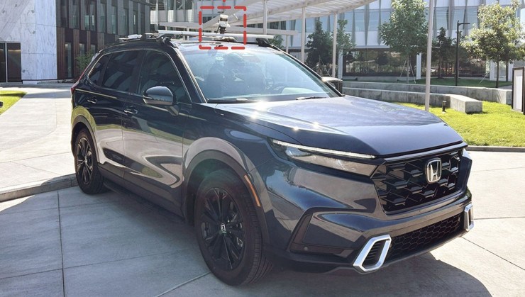 Honda CRV com sistema LiDAR para identificar buracos -  (crédito: Divulgação/Honda)