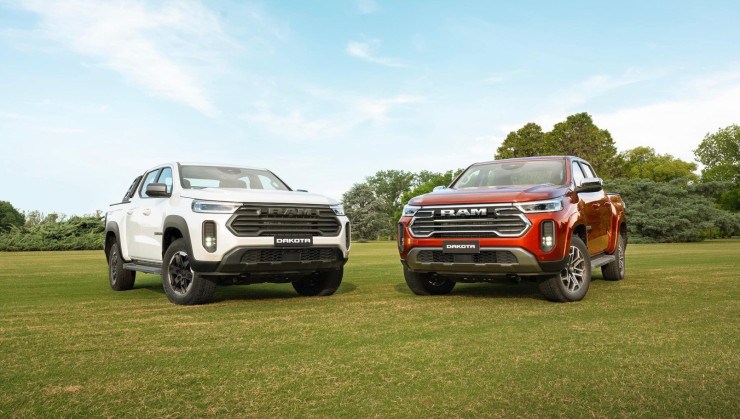 Modelo tem como base a picape Fiat Titano e já havia sido apresentado no Salão do Automóvel, em São Paulo -  (crédito: Divulgação/RAM)