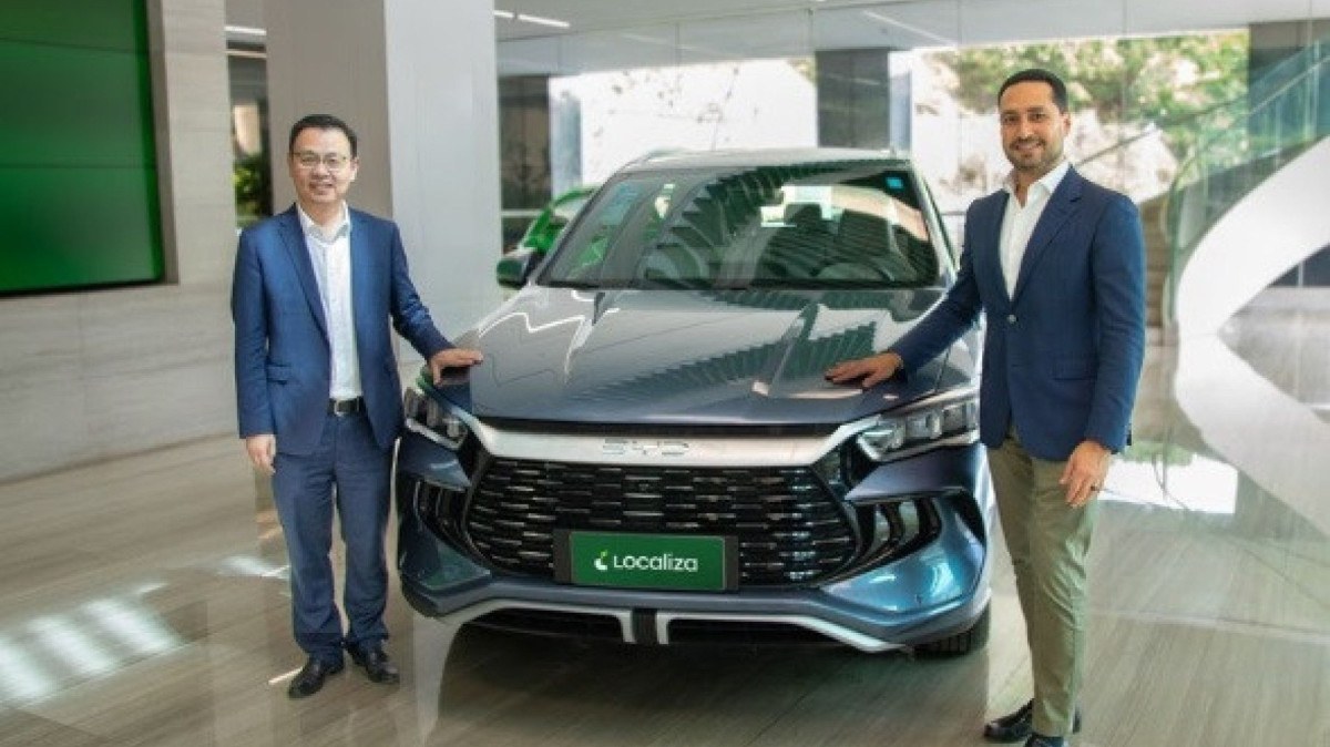 BYD fechou venda de 10 mil veículos para a Localiza