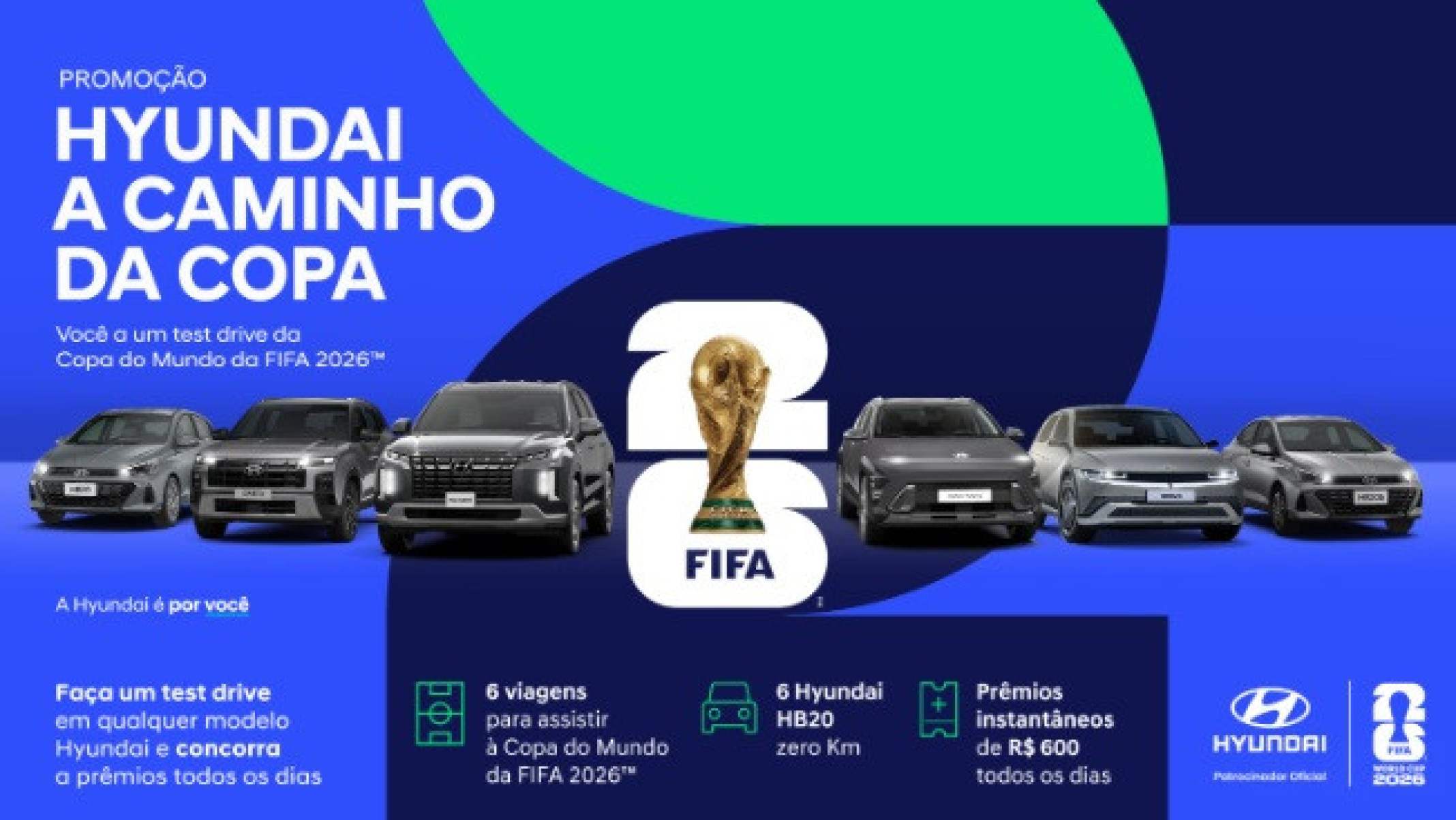 Promo&ccedil;&atilde;o da Hyundai leva brasileiros para a Copa do Mundo