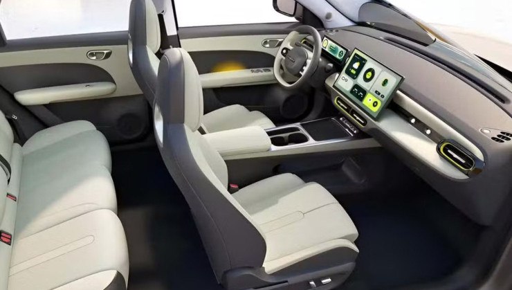 Interior do novo Chery QQ3 EV