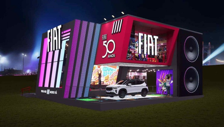 Estande da Fiat no Lollapalooza Brasil 2026 -  (crédito: Divulga&ccedil;&atilde;o)