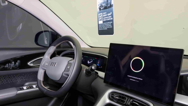 Geely EX2 em atualiza&ccedil;&atilde;o de sistema