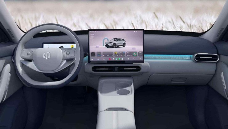 Interior minimalista e tecnol&oacute;gico do Leapmotor A10