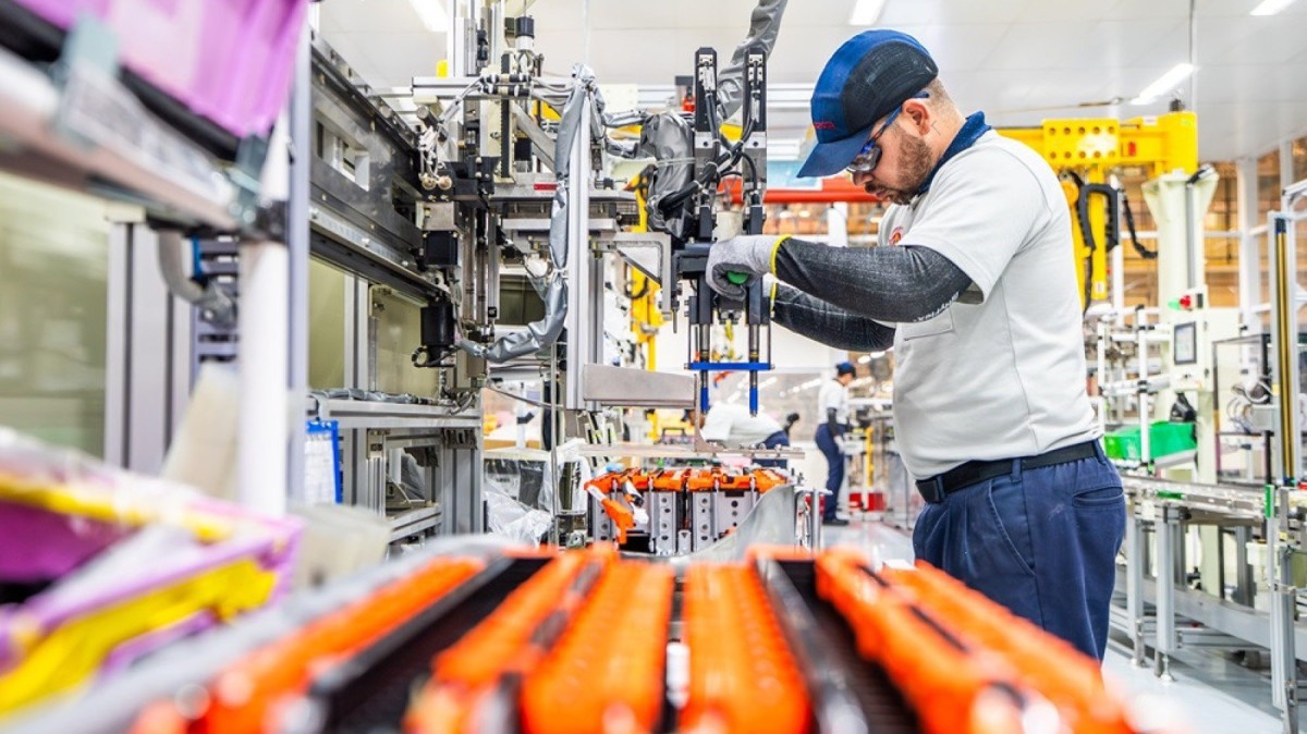 Centro de baterias da Toyota em Sorocaba (SP)