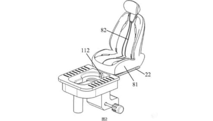 Conceito de banheiro oculto no carro tem gerado debates no setor automotivo -  (crédito: Seres/Divulgação)