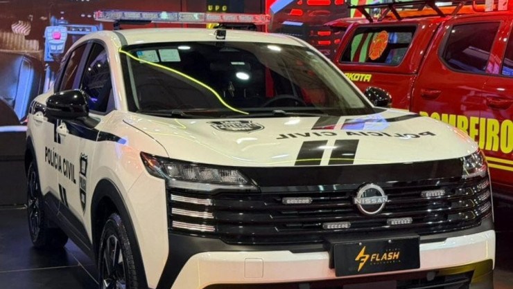 Nissan Kicks convertido para opera&ccedil;&otilde;es policiais -  (crédito: Divulga&ccedil;&atilde;o/Nissan)