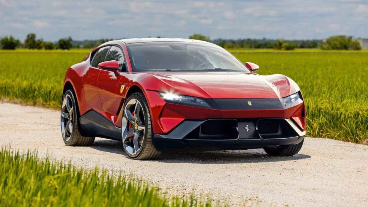 Projeção de como será o Ferrari Luce EV