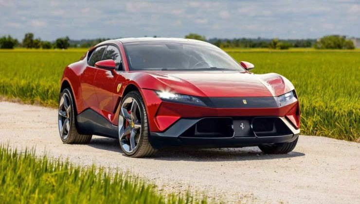 Projeção de como será o Ferrari Luce EV -  (crédito: Imagem/Divulgação)