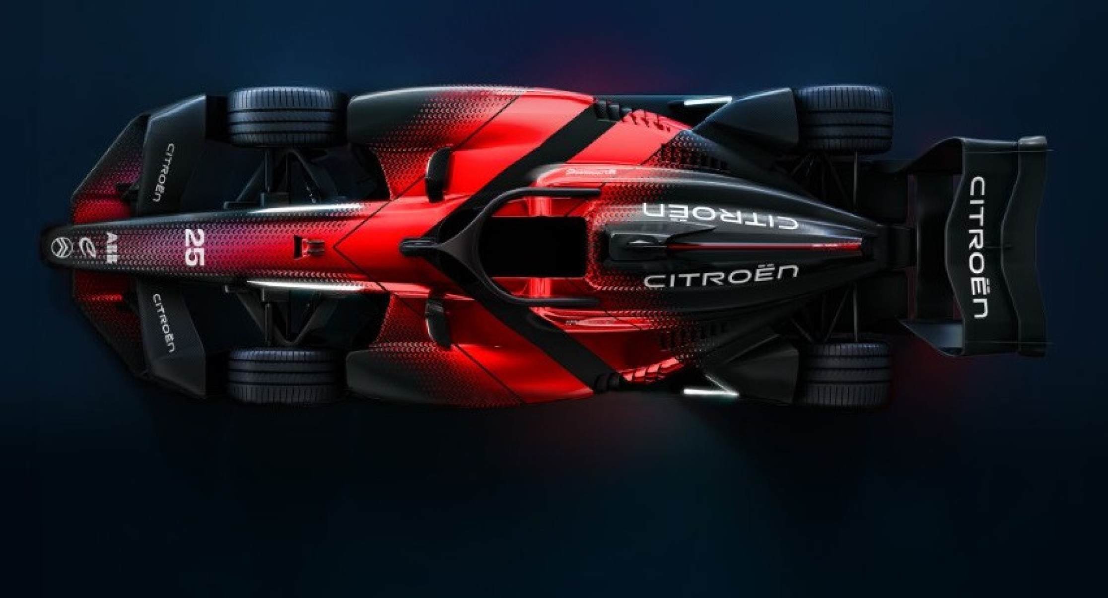 Carro da Citroen para a F&oacute;rmula E visto por cima