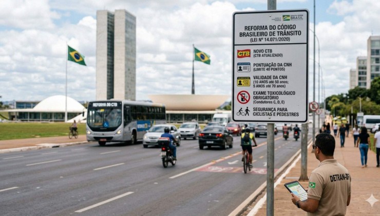 Deputados e Congresso discutem possíveis mudanças no CTB para os próximos anos -  (crédito: Fernando Calmon/Montagem por I.A.)