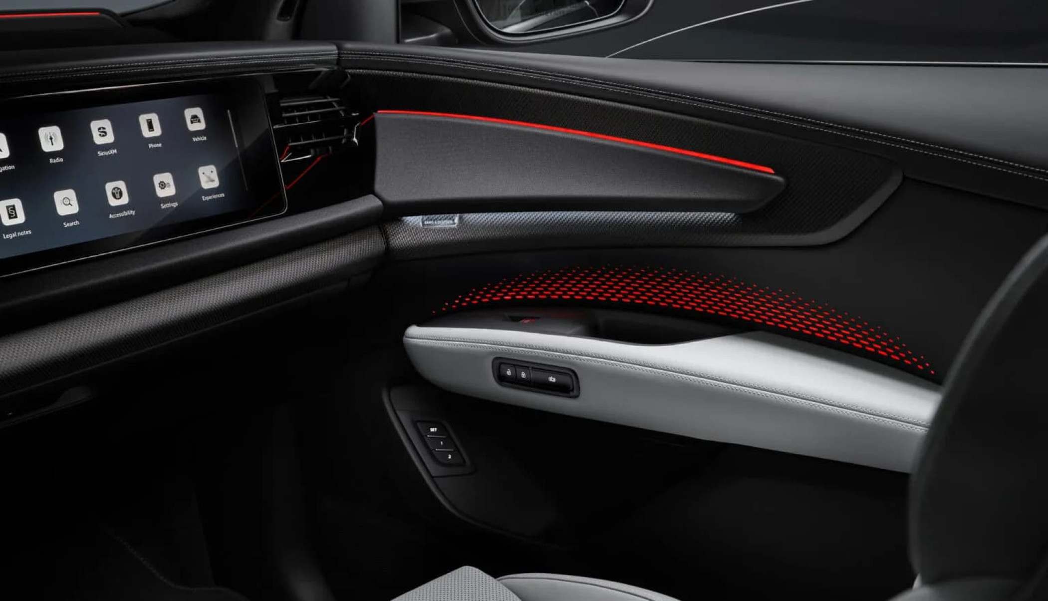 Bot&otilde;es para abertura das portas do in&eacute;dito Audi Q9